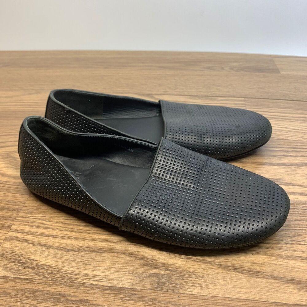 VINCE Bogart shoes Womens 7.5M EU 38 Black Leather‎ Minimalist Capsule